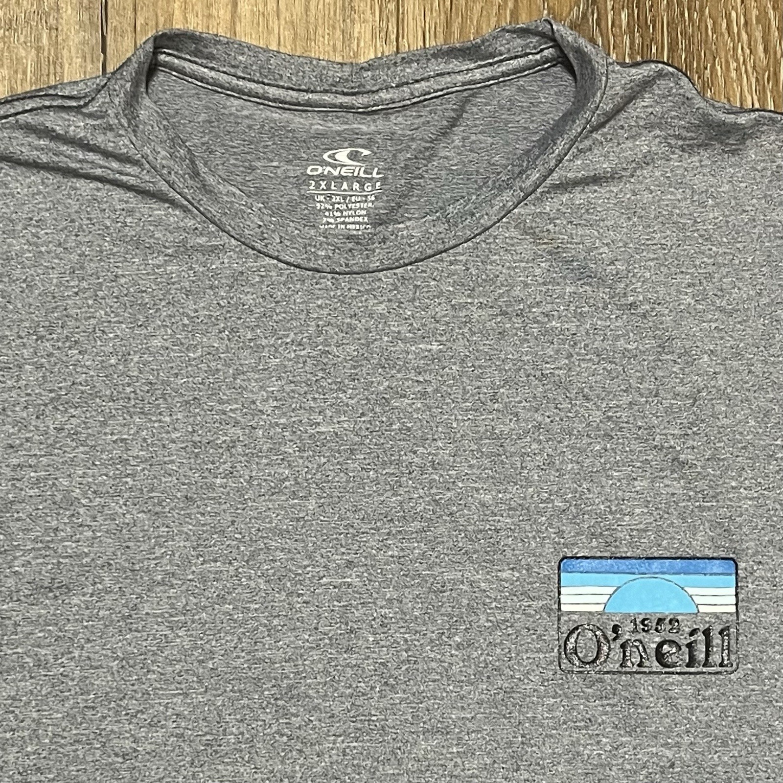 O’Neill Men's Gray Graphic Performance Tee 2XL Surfer Beach Outdoor Horizon EUC! gallery