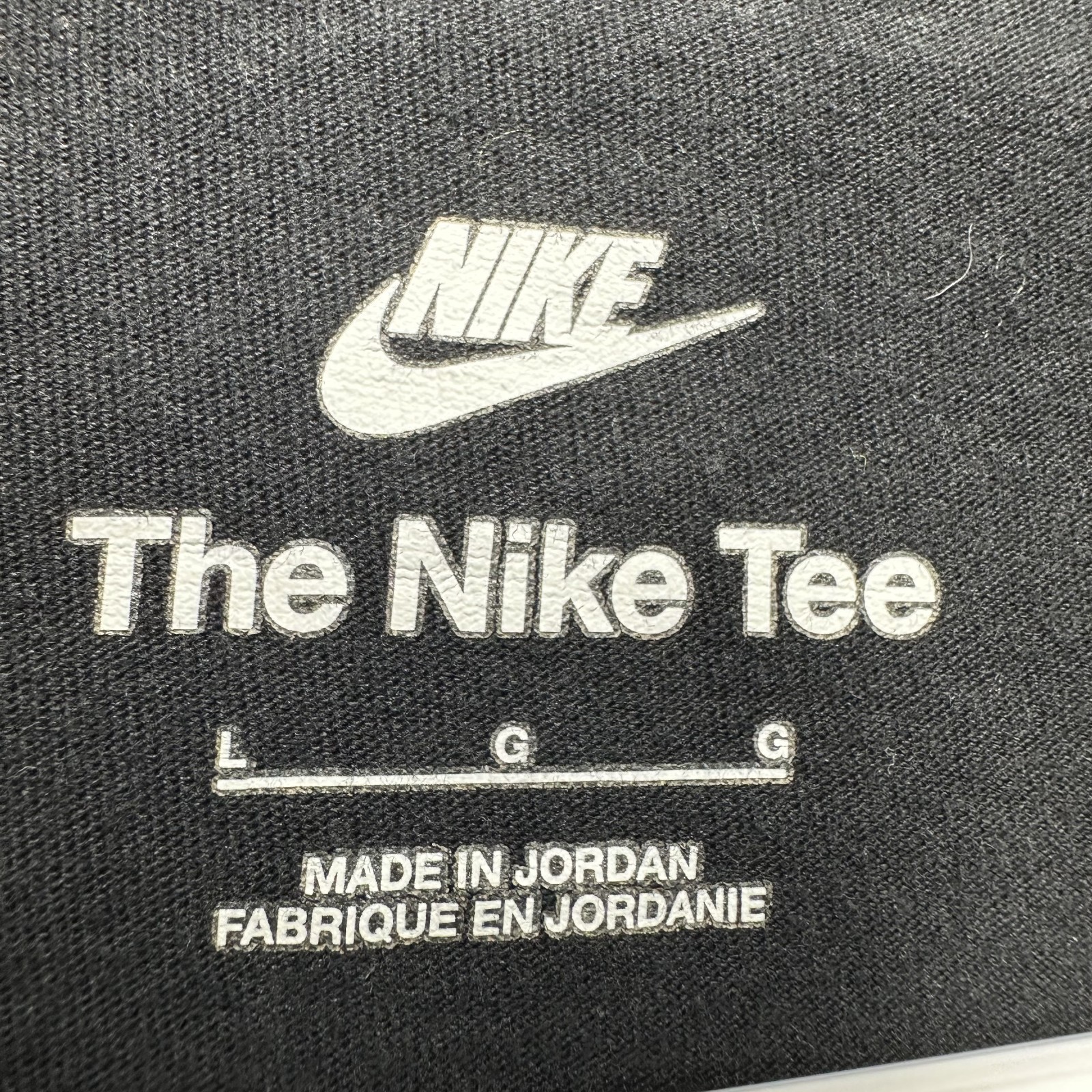 Nike Shirt Mens Large Black Short Sleeve The Nike Tee Casual Embroidered Logo gallery