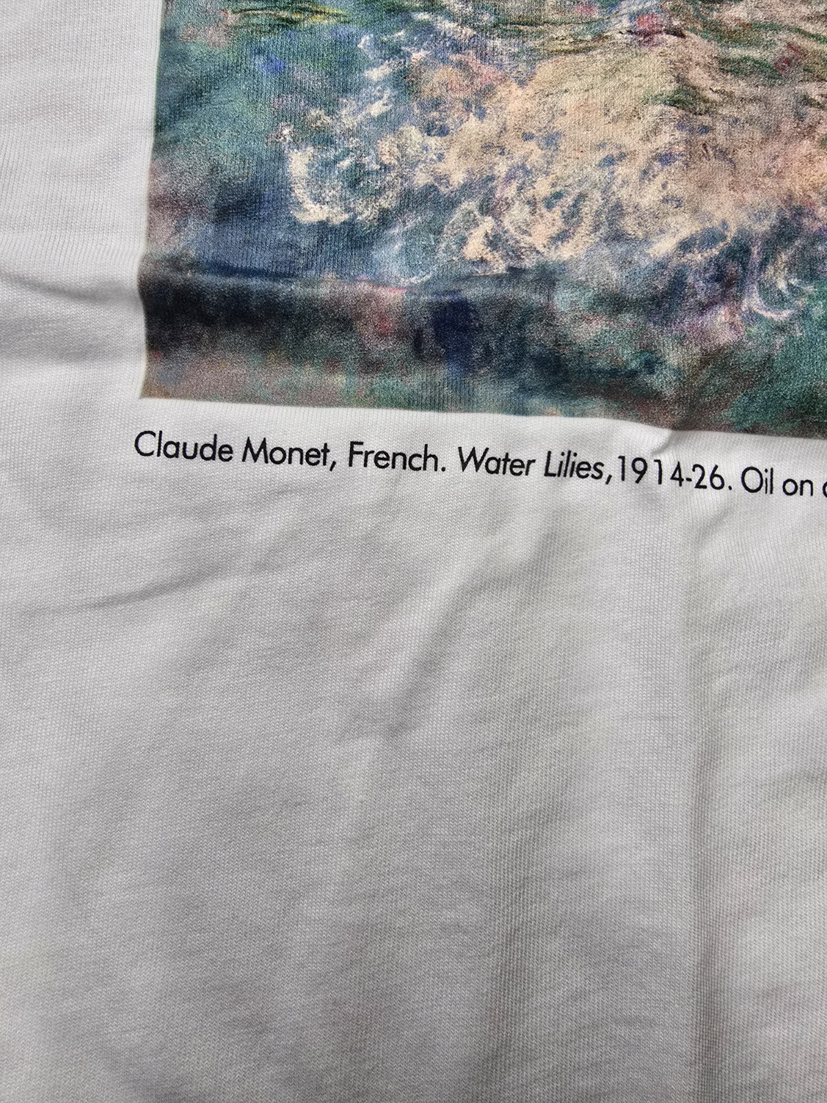 Uniqlo UT Moma Cluade Monet Graphic T Shirt Size L Art gallery