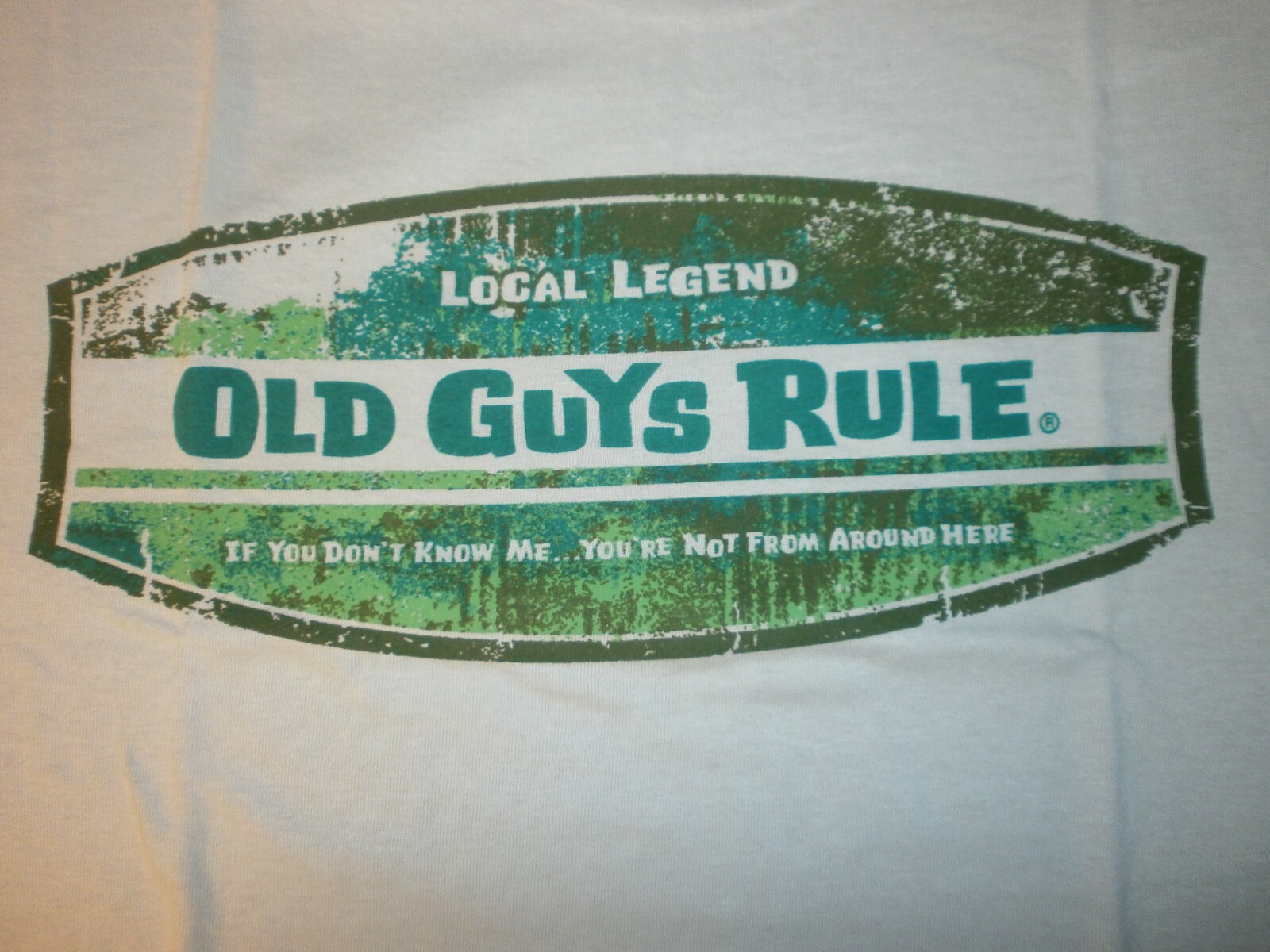 OLD GUYS RULE “LOCAL LEGEND” CAMO DESIGN S/S T-SHIRT SIZE M
