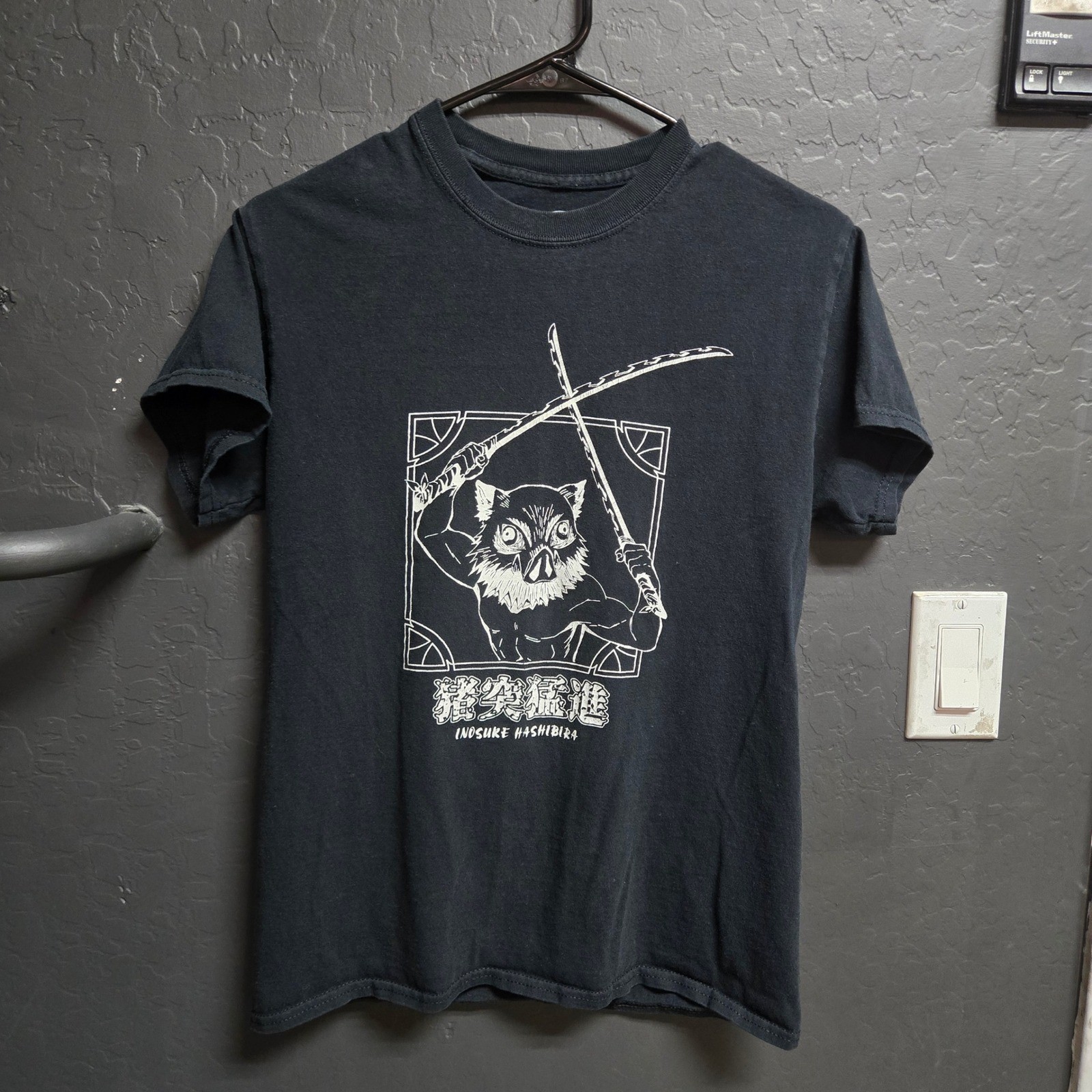 Demon Slayer Inosuke Hashibira Graphic T-Shirt Black Small Anime Manga Tee gallery