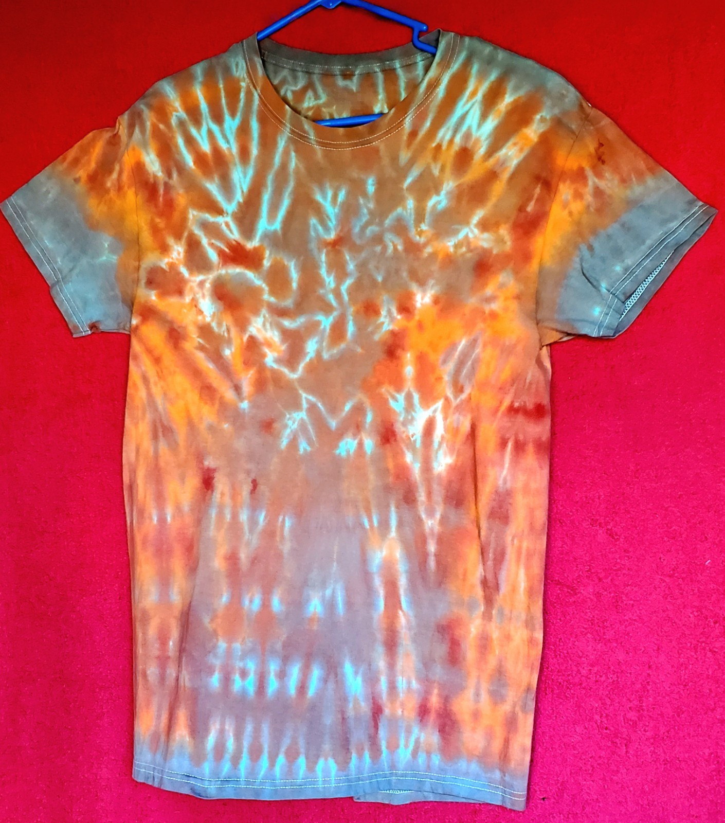 HANES SIZE MEDIUM 100% Cotton Tye Dyed Shirt Pre-washed WON'T FADE VERY SOFT gallery