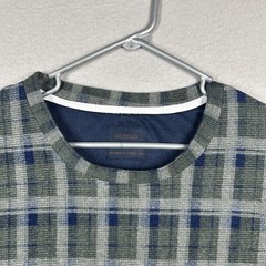 Nomads Pullover Long Sleeve Shirt Mens XL Plaid Green Blue Gray Soft Warm
