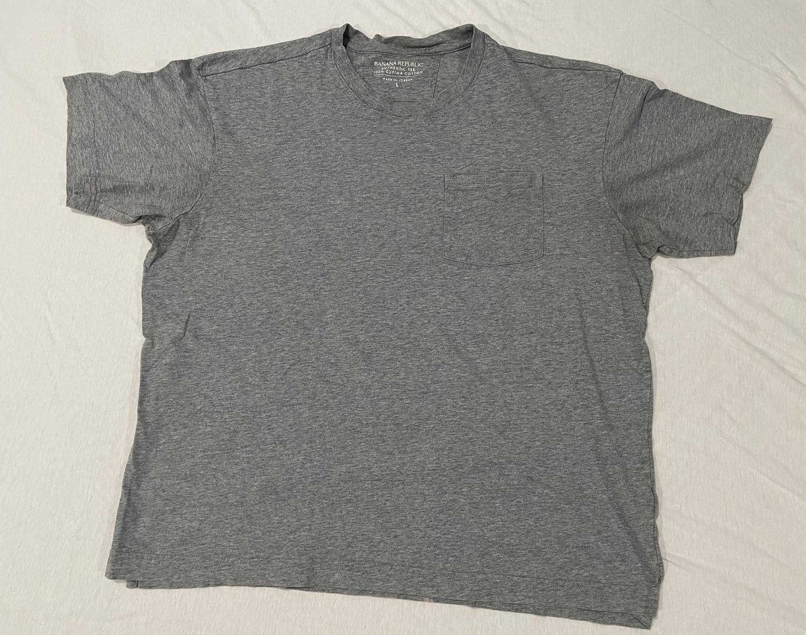 Banana Republic Mens Authentic Tee 100% Supima Cotton Adult L gallery