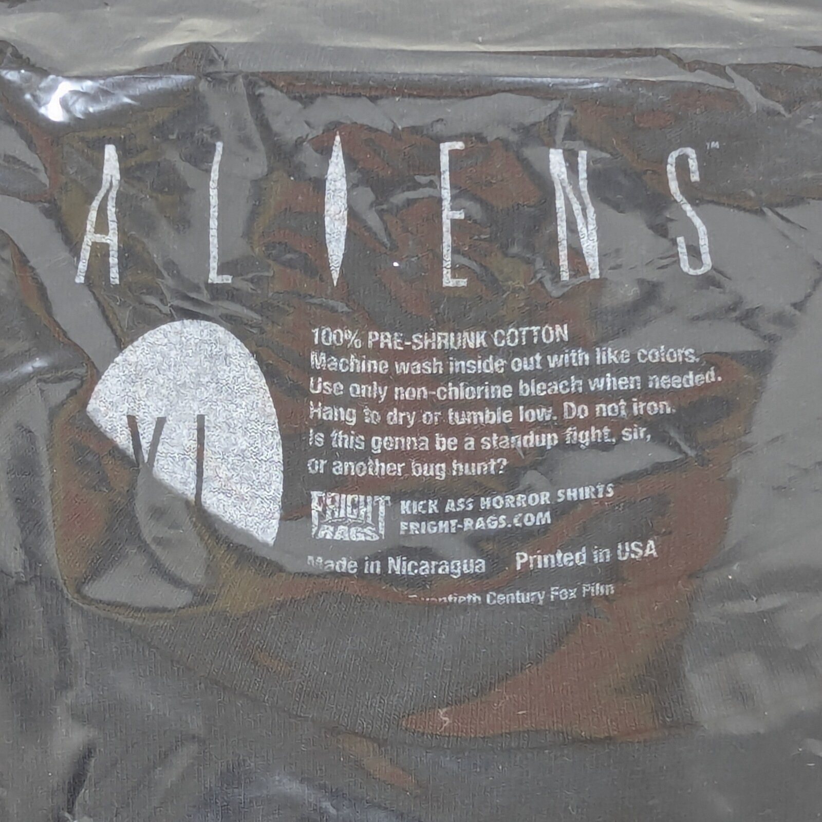 Fright Rags Aliens Xenomorph Silhouette T-Shirt Mens XL Factory Sealed Horror gallery