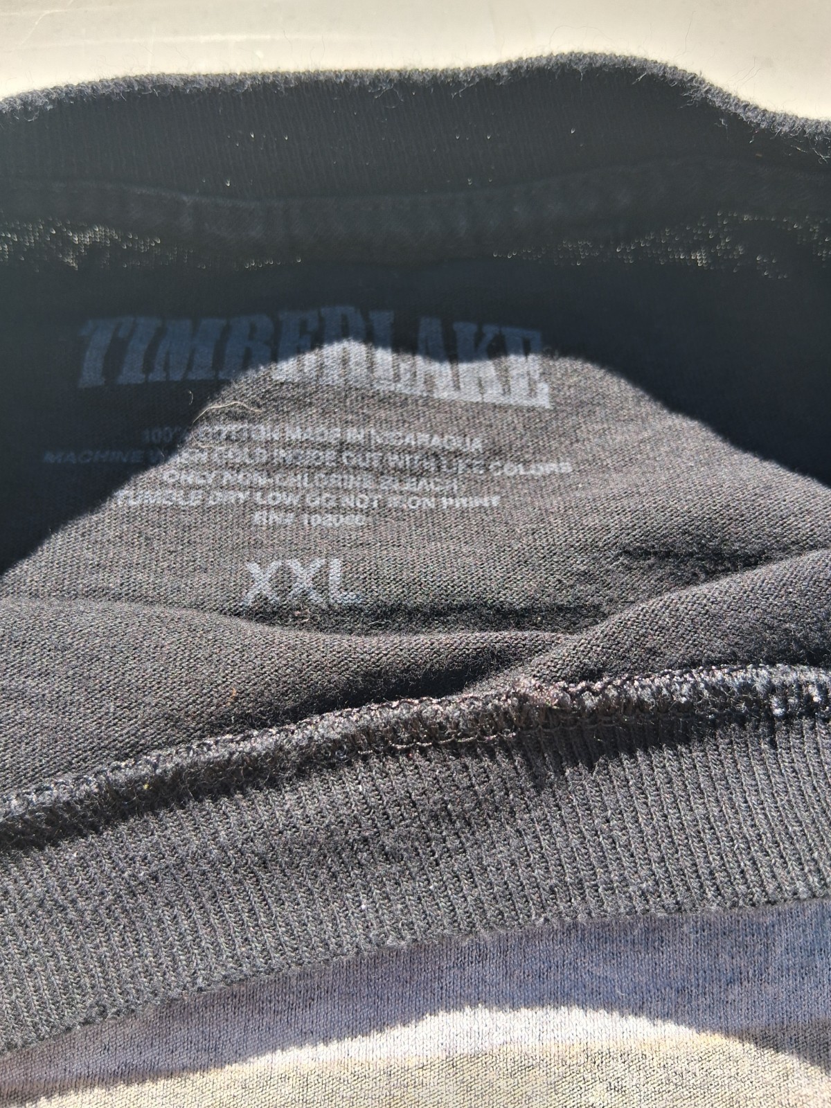 Justin Timberlake Heron Preston Man Of Woods Tour XXL Shirt Concert 2018 Rap gallery
