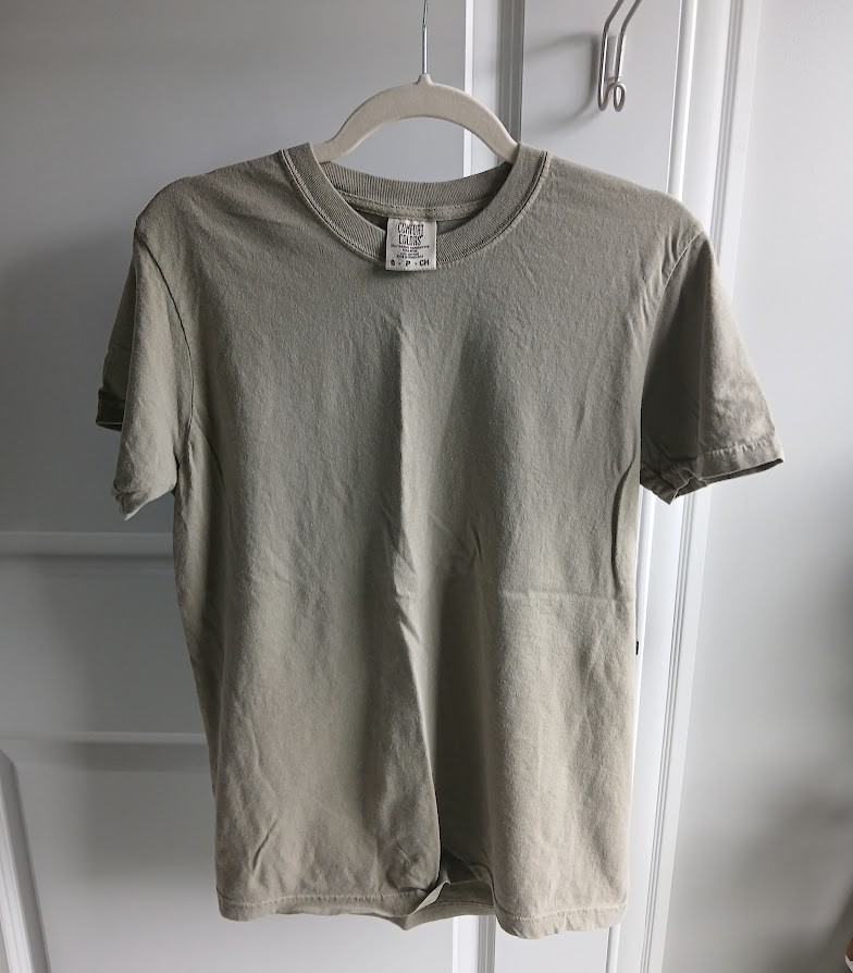 Comfort Colors Blank T-Shirt in Khaki - 10 SHIRTS - VARIOUS SIZES - S, M, L, XL gallery