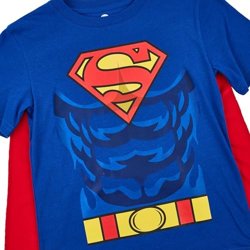 Superman Costume Boy's Blue Crew Neck Short Sleeve 14 Superman Costume Blue gallery