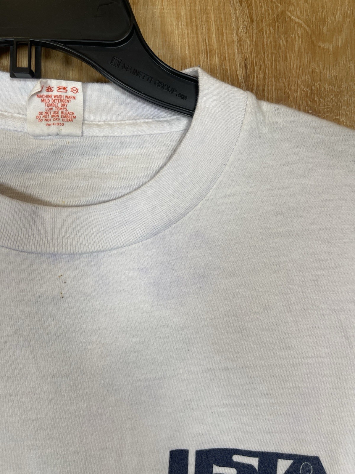 Vintage Single Stitch USPTA Tennis T Shirt As Is Lrg gallery