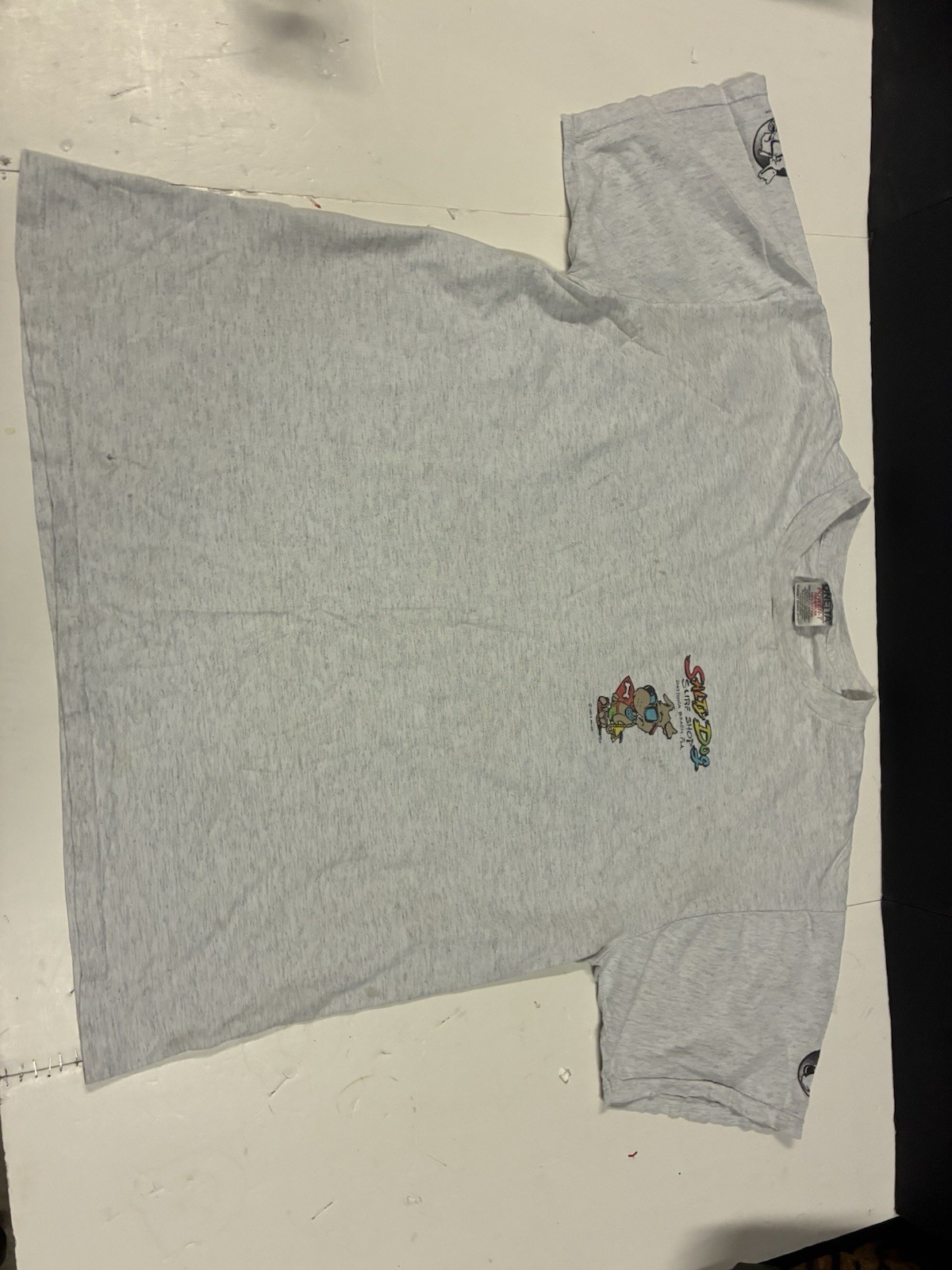 Vtg 93s salty dog surf shop tshirt Beach Surfing florida Size 2XL Single Stitch gallery