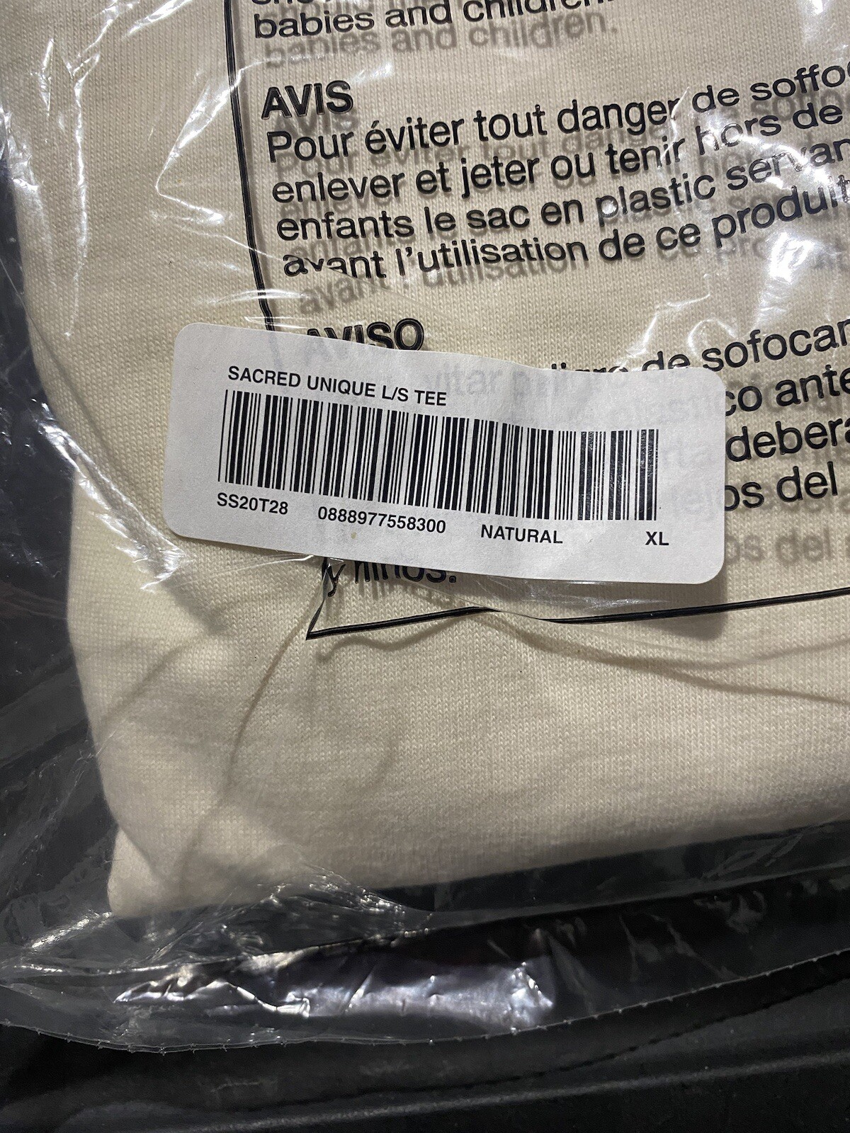Supreme Sacred Unique L/S Tee Natural Size: XL gallery