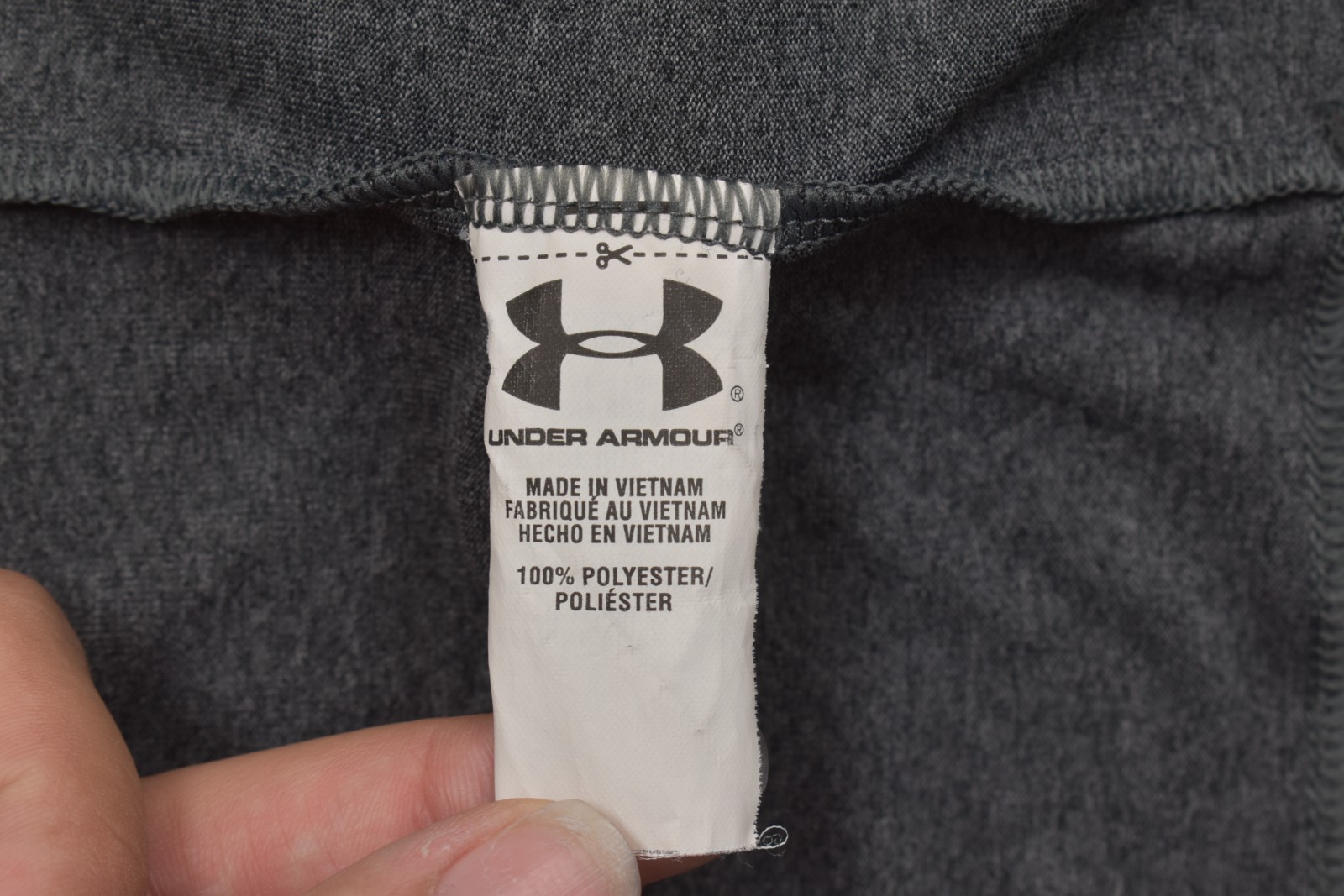 Under Armour Heatgear 1/4 Zip Pullover Shirt Men's L Gray Loose Fit Long Sleeve gallery
