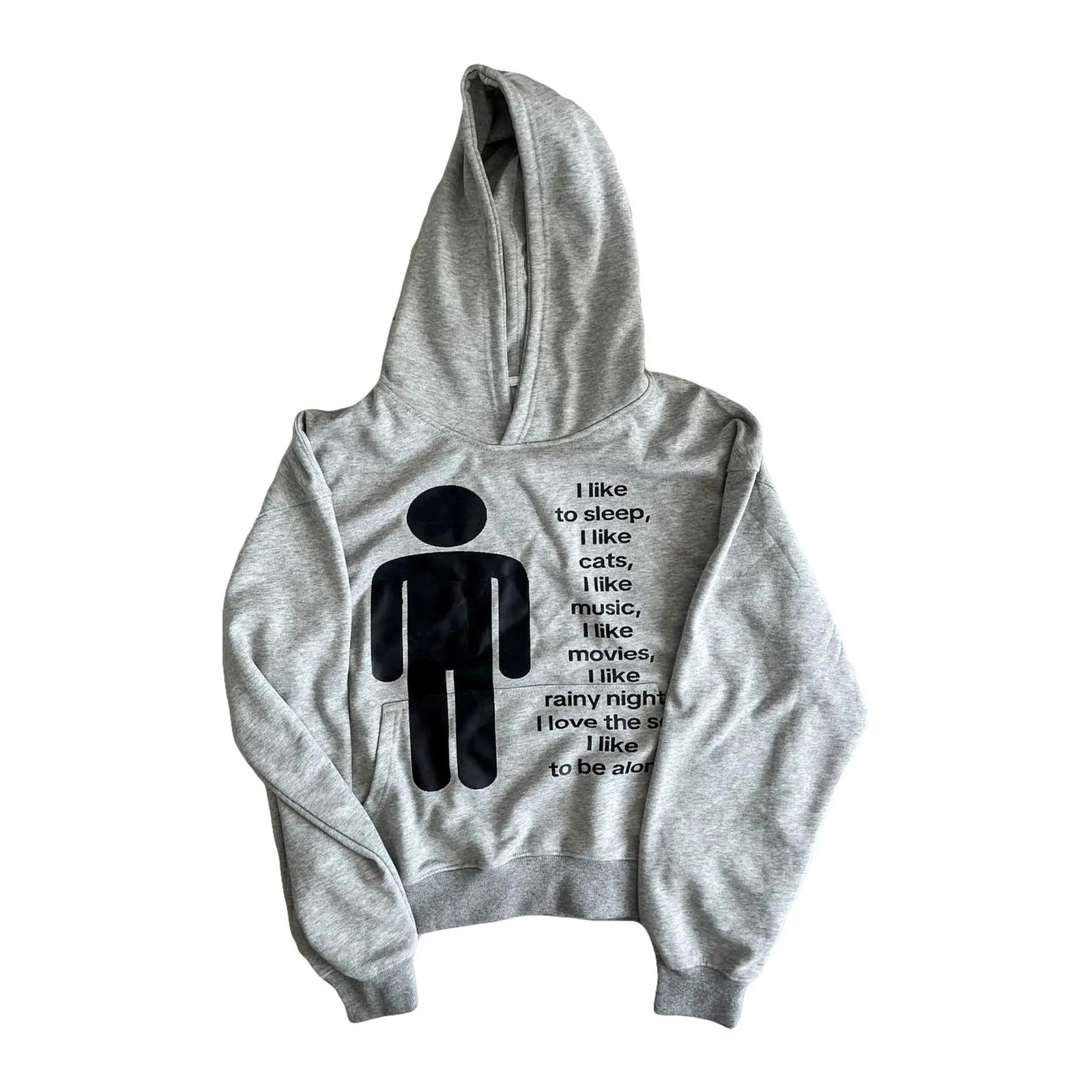 European and American style new hoodie with letter print pullover top, high stre