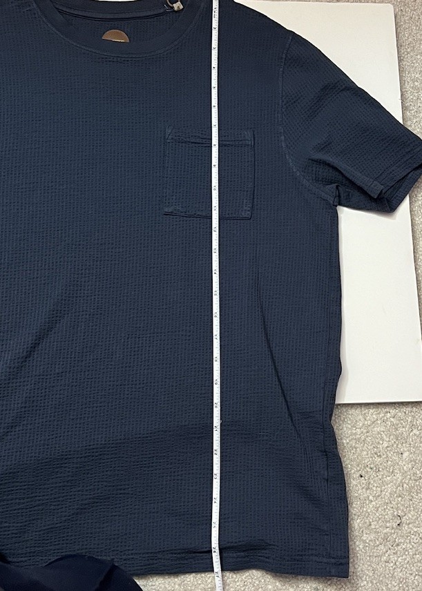 Common People T Shirt Men’s XL Ottoman Texture navy blue Short Sleeve NWT S gallery