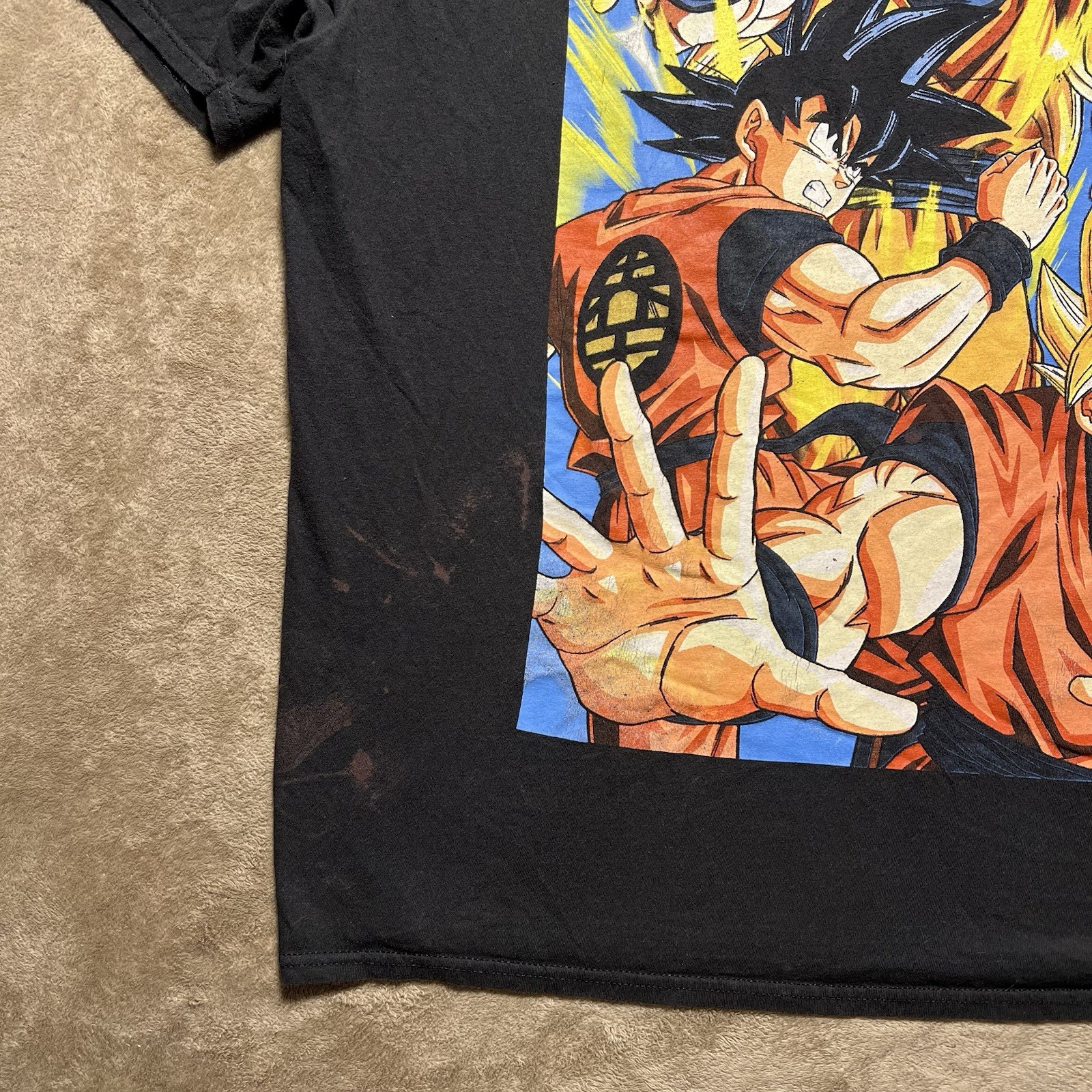 Dragon Ball Z Goku Super Saiyan 3 T Shirt Mens XL Black DBZ SS3 Anime Graphic gallery