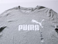 PUMA Men’s Basic Soft Short Sleeve Essential Logo T-Shirt WR4 Gray Medium