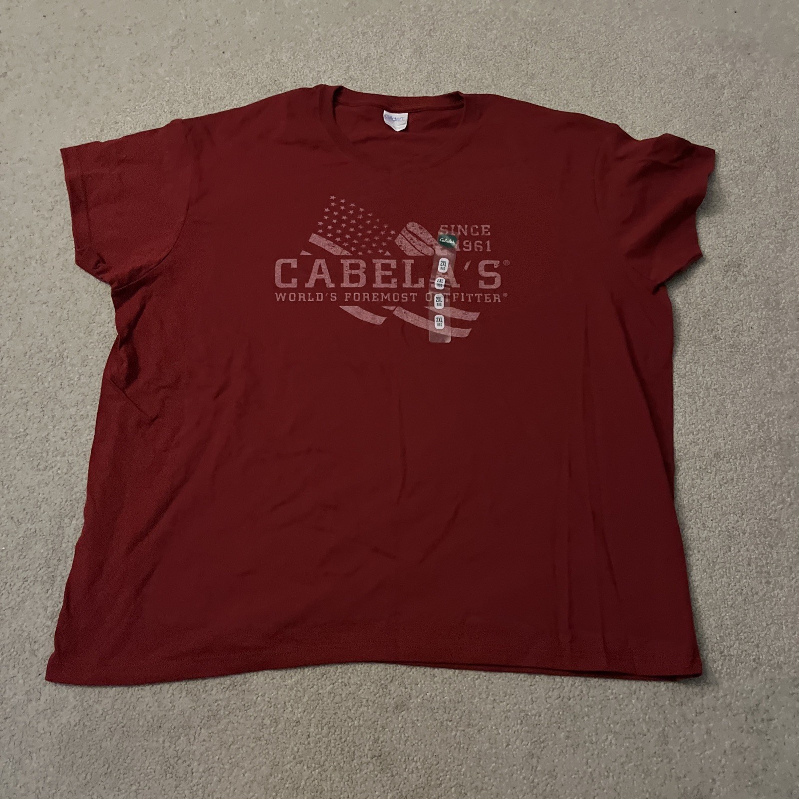 Gilden Cabela’s Red T-Shirt Men’s 2XL gallery