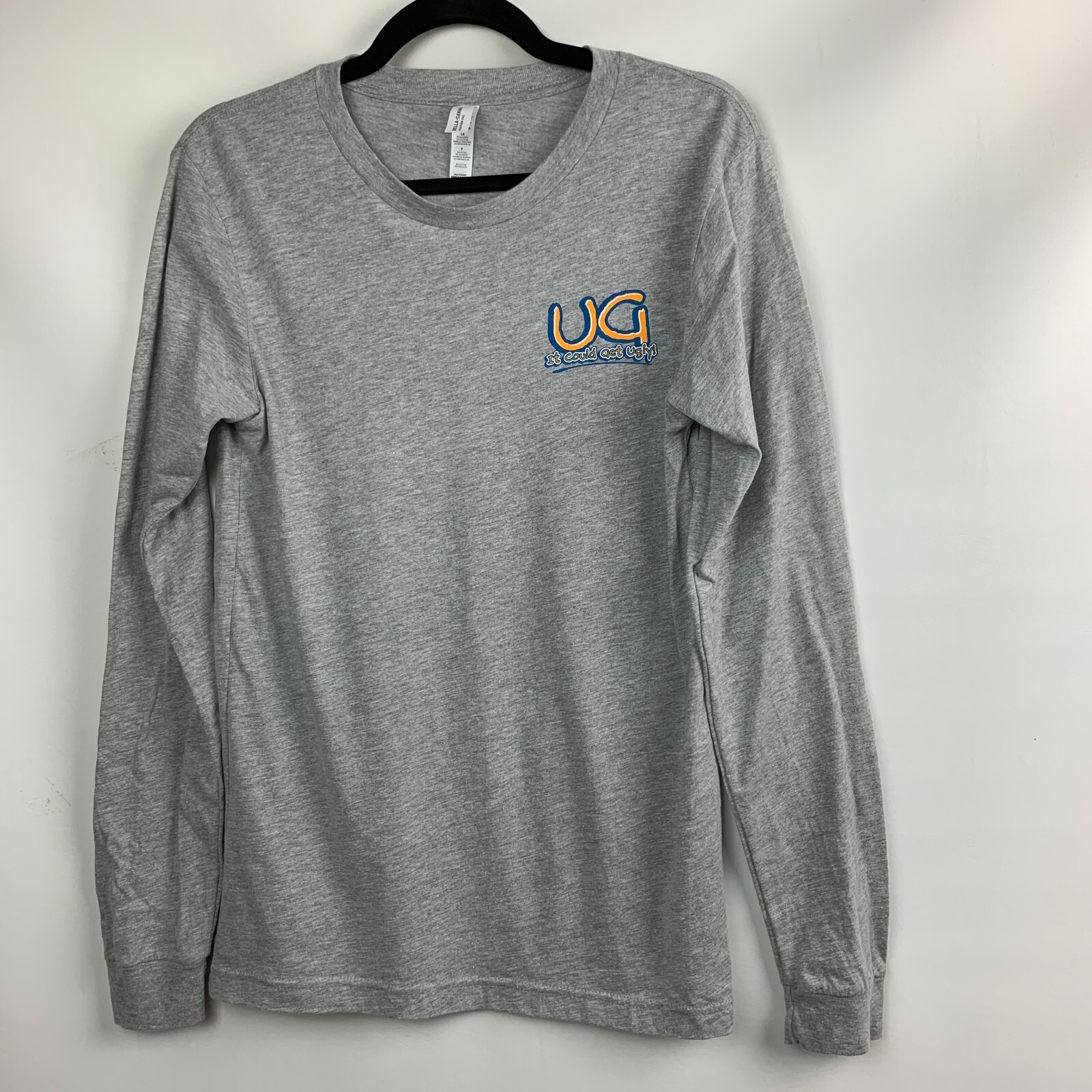 T-Shirt Gray "Ugly Grouper Anna Maria Island FL" Crewneck Long Sleeve Size S gallery