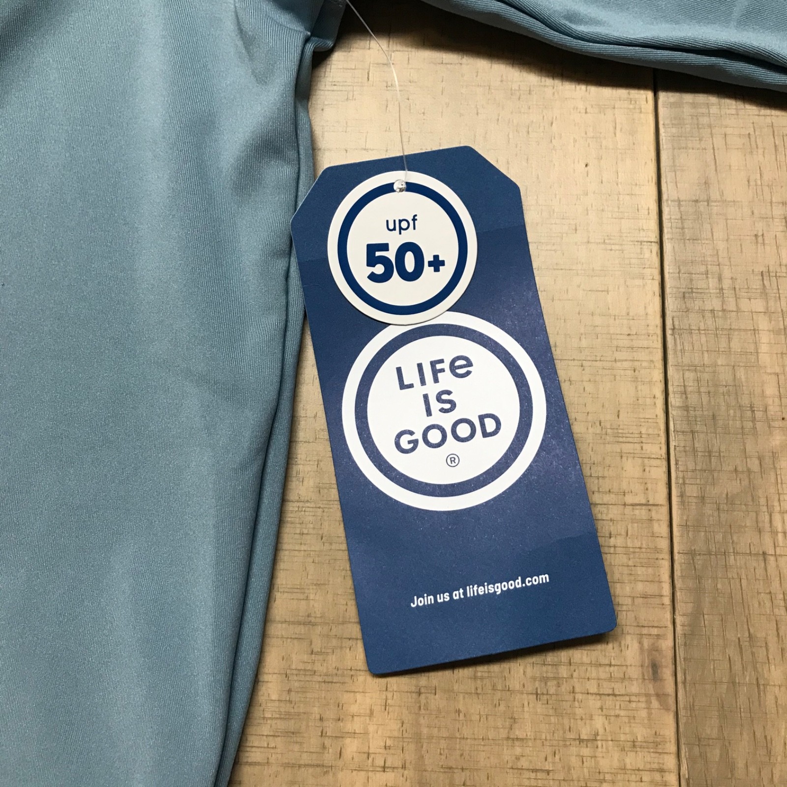 Life is Good Yacht Shirt Mens Size M Blue Long Sleeve Tee Boat Performance UPF50 gallery
