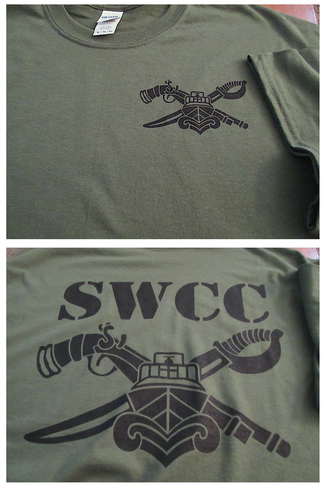 NEW SWCC Silk-Screened T-Shirt Large Gildan Ultra 6 OZ 100% Cotton US gallery