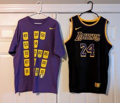 Nike Kobe Bryant Black Mamba Los Angeles Lakers Championship Shirt