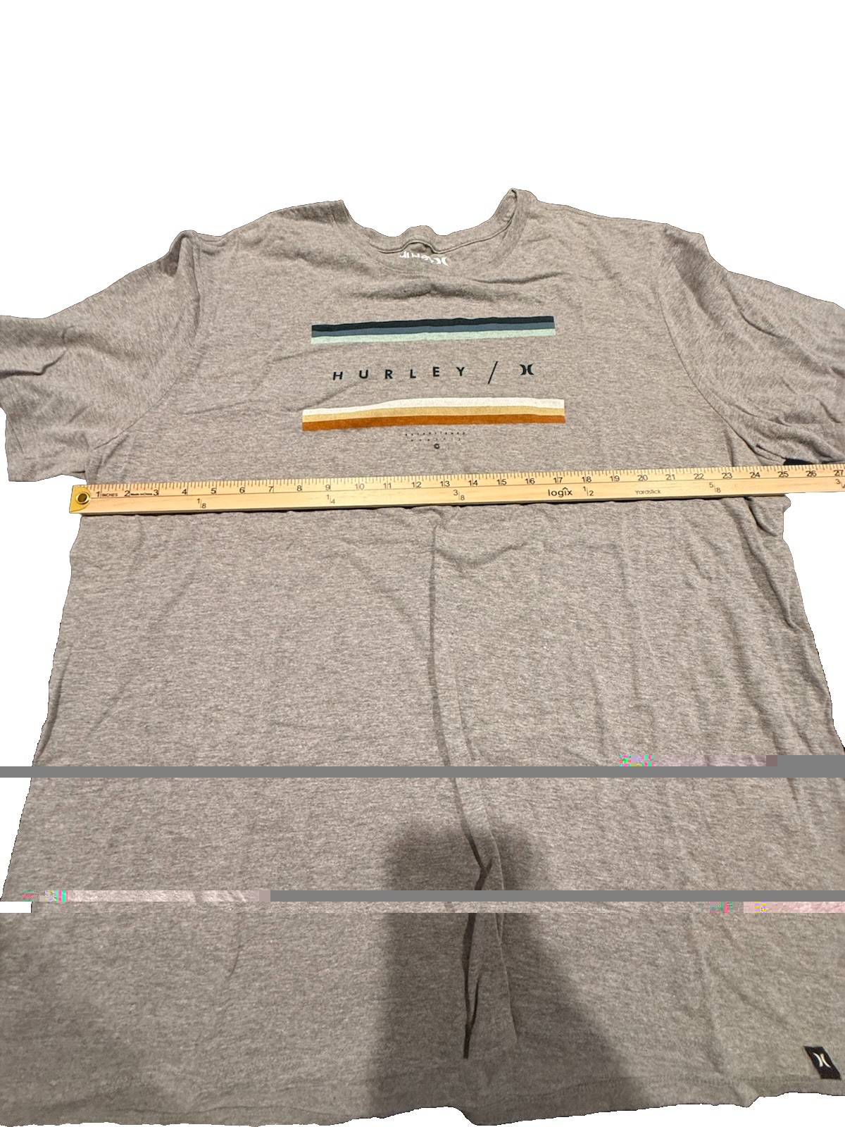Hurley Mens XXL Gray Logo Graphic T Shirt Short Sleeve Surf Skate gallery
