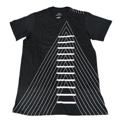ARMANI EXCHANGE Black White INVERTED Short Sleeve Slim Fit Designer T-shirt NWT