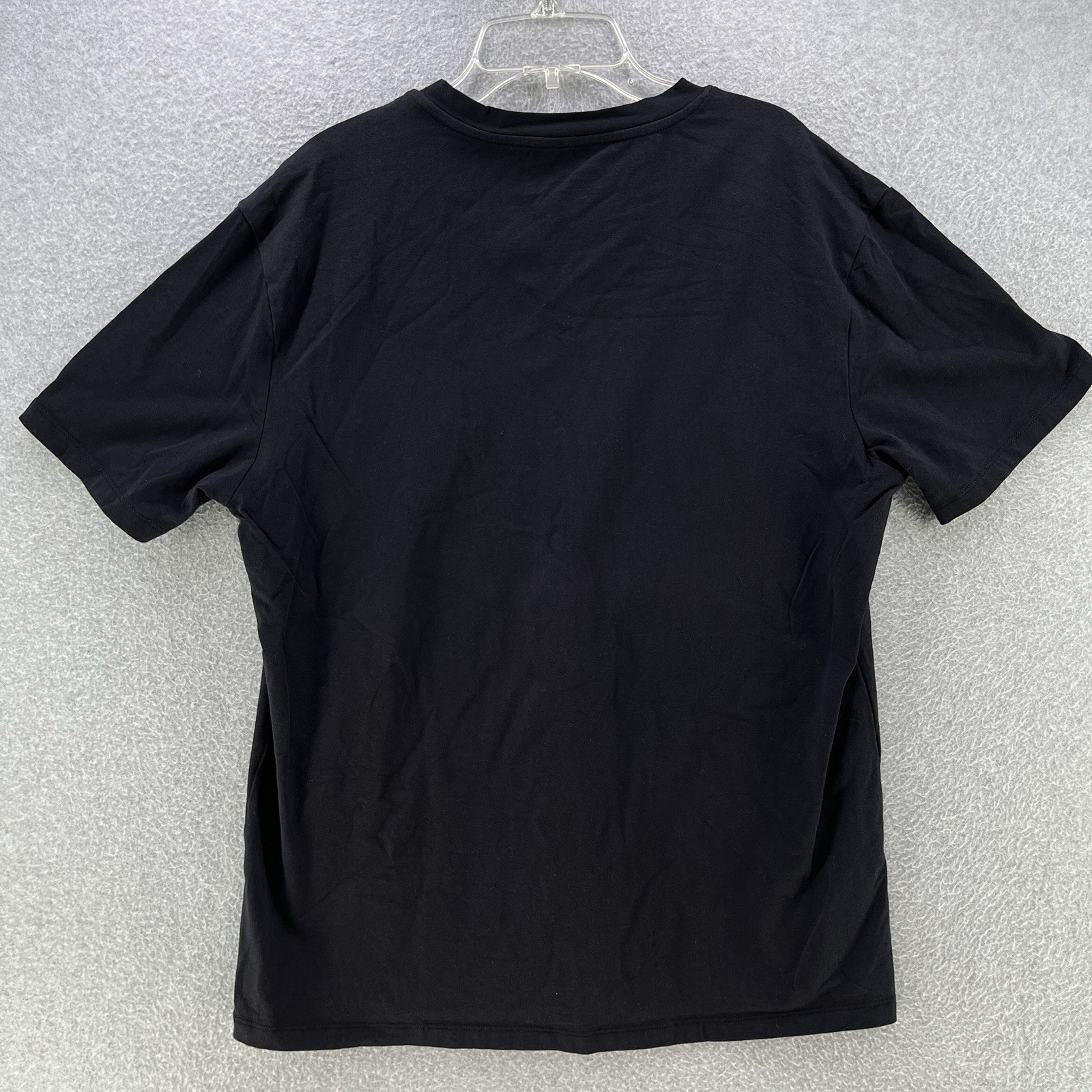 Banana Republic Mens V Neck Shirt Large L Black Cotton Spandex Short Sleeve gallery