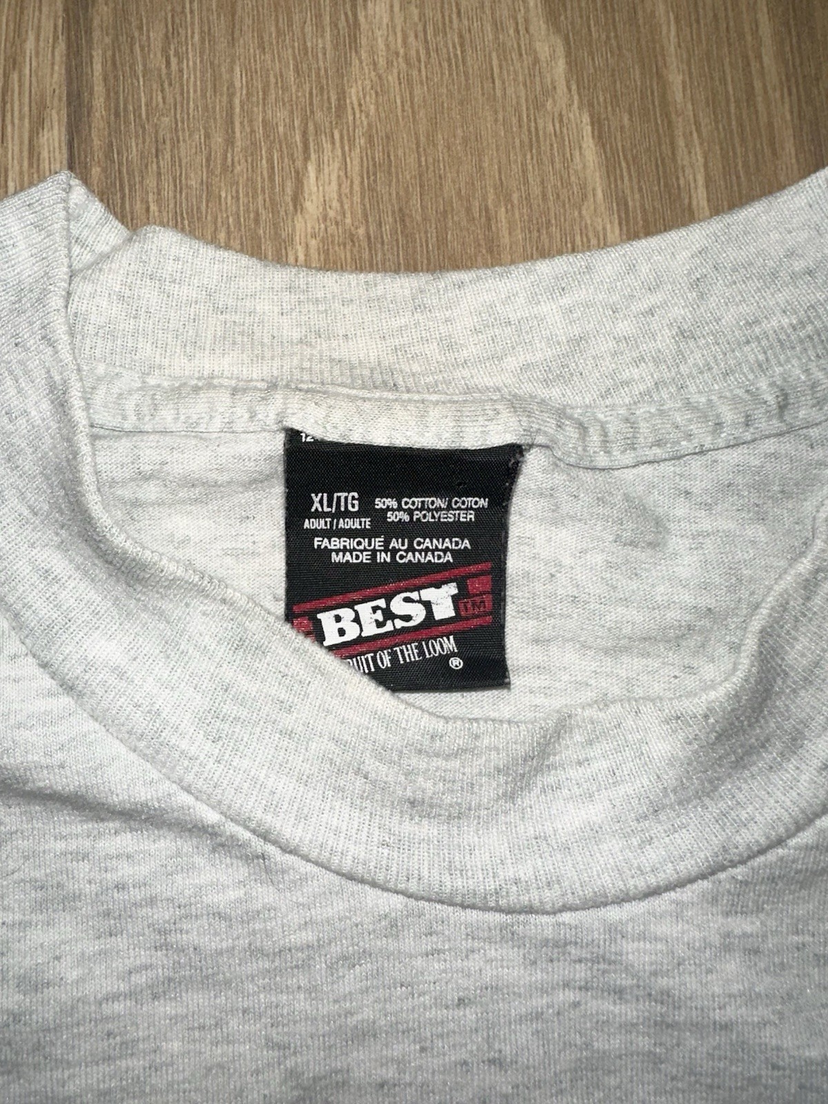 Vintage Single Stitch Line Dancing Graphic T Shirt Gray Heather XL Canada Cowboy gallery