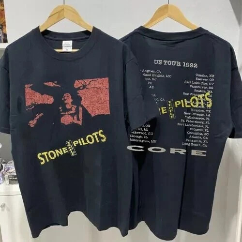 Stone Temple Pilots Tour 1992 Band 2 Side Black Unisex T-shirt Reprint S-5XL gallery