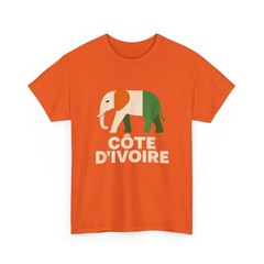Ivory Coast Elephant Shirt, Côte d’Ivoire Flag Ivorian Soccer Fans T-Shirt
