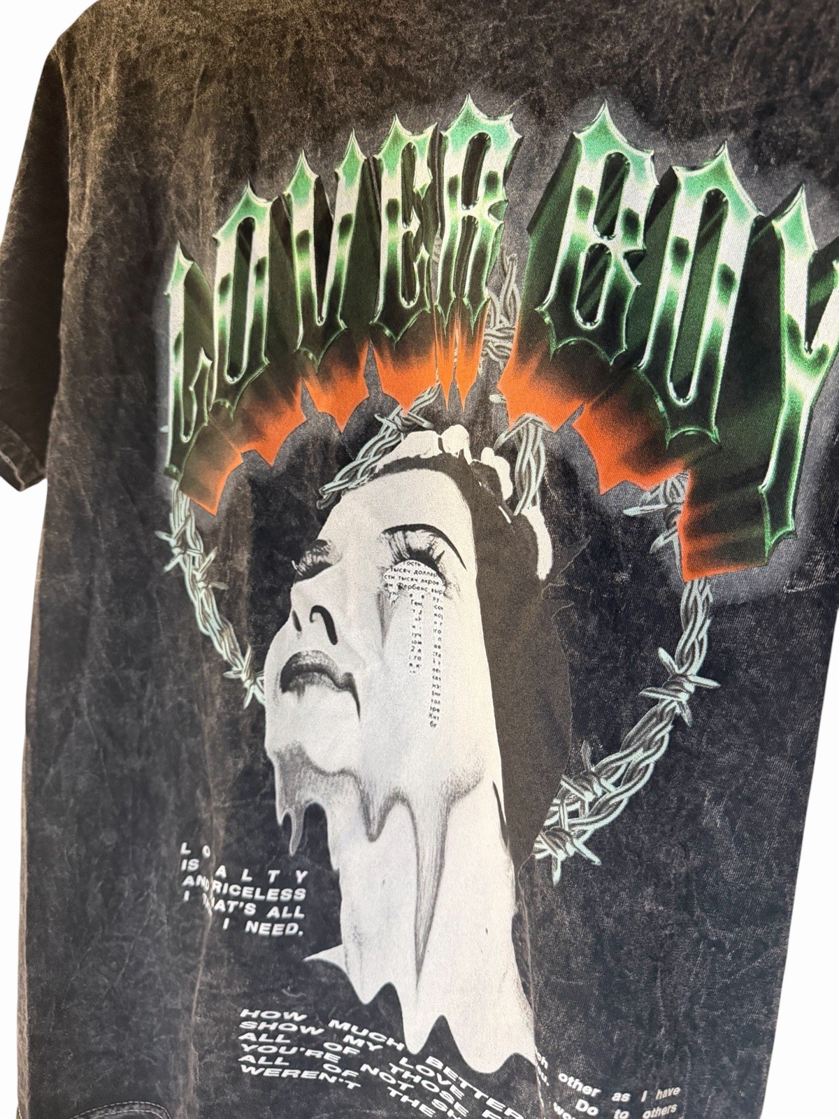 Men’s Medium Lover Boy T-shirt New No Tag. True to Size