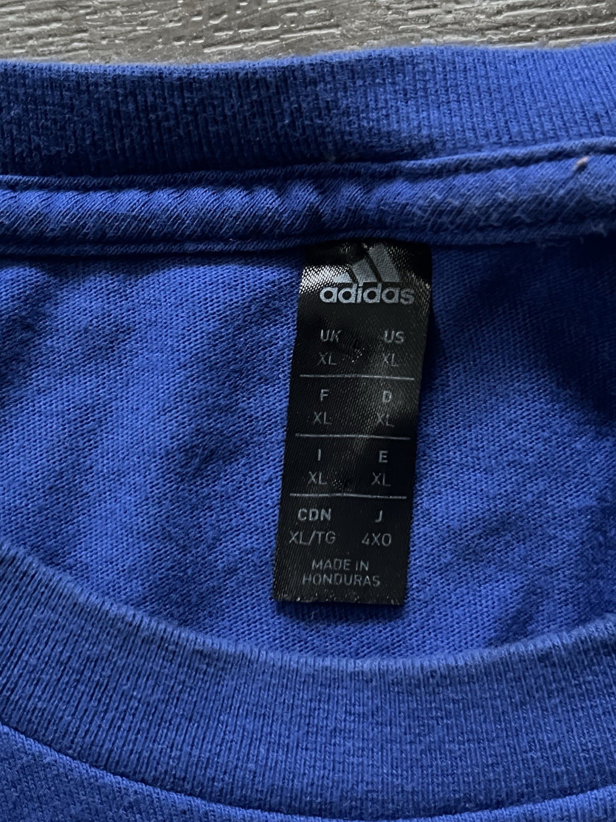 Men’s Adidas Go-To Short Sleeve Athletic Performance Logo T Shirt Sz XL Blue gallery
