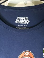Super Mario Men’s Toad Mario And Luigi Running Graphic Print T-Shirt (3XL, Navy)
