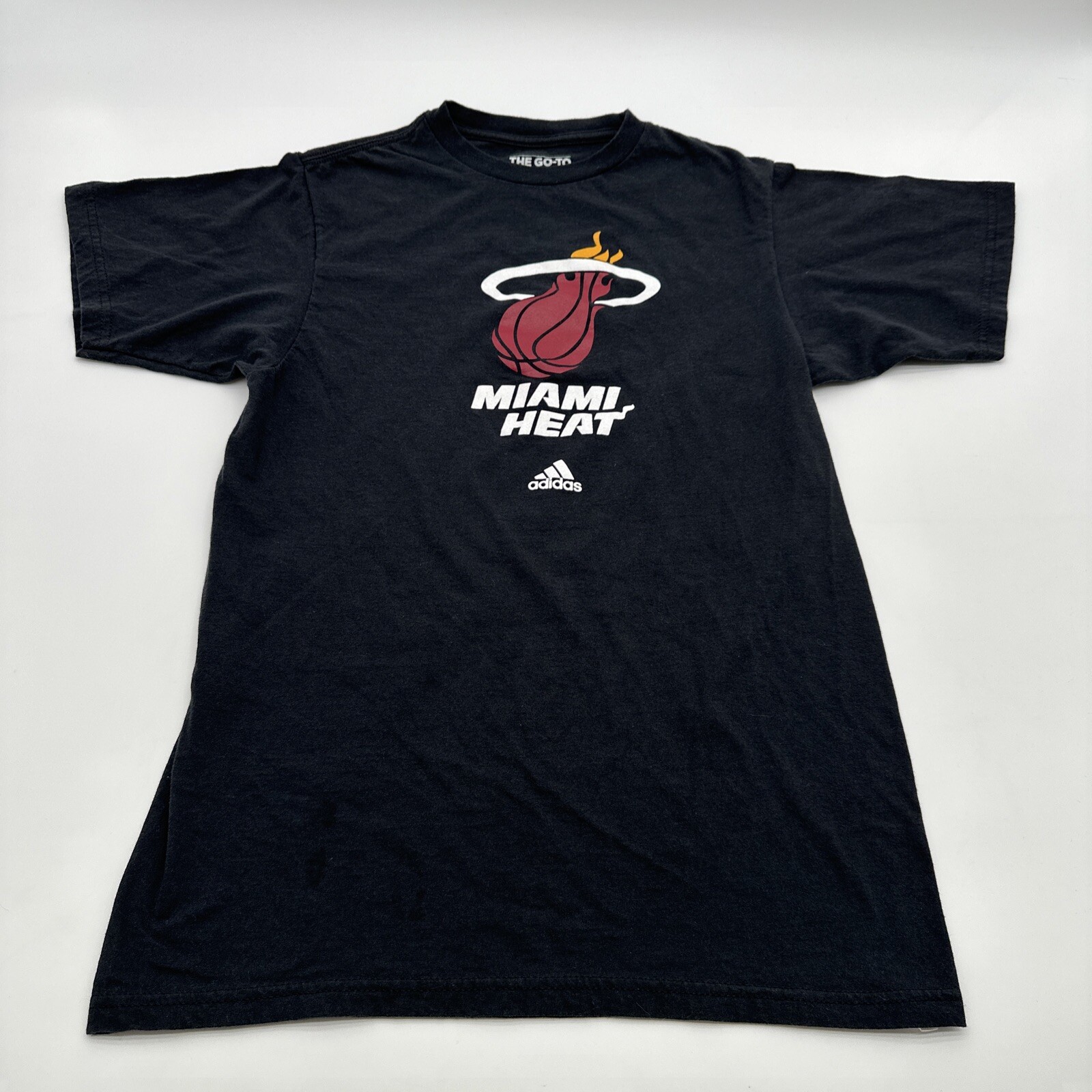 The Go-TO Tee Adidas T-shirt Womens Small Black Graphic Print Logo …#14905