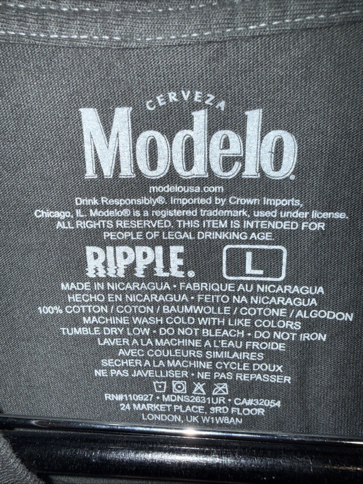 Modelo The Fighting Spirit SS. T-Shirt. Size-L. NWOT. Fast Ship gallery