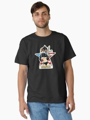 HookUps Hook Ups Star Classic T Shirt Retro Skate Streetwear Graphic Tee Y2K