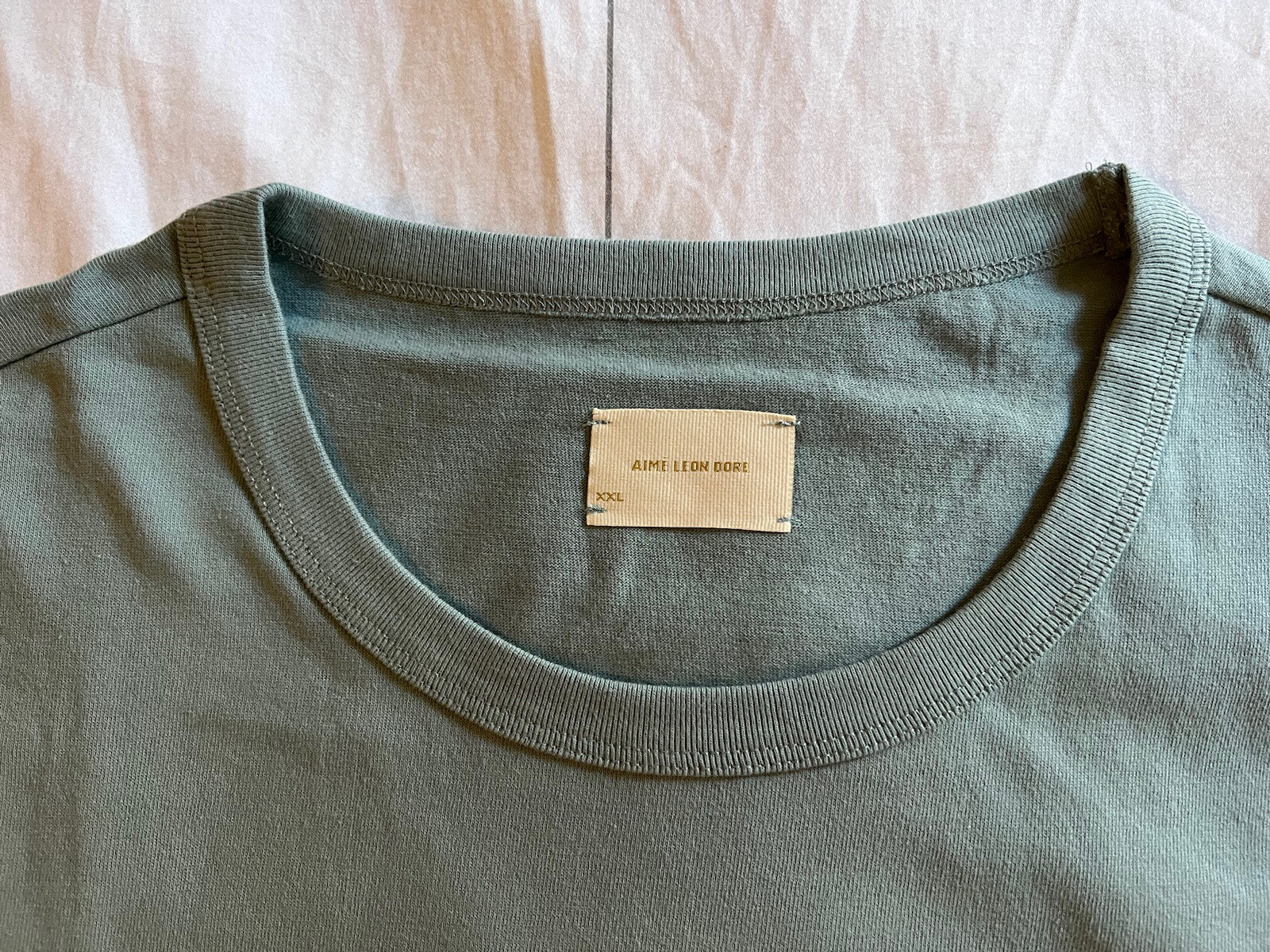 Aime Leon Dore ALD Orange Stamp Tee in Tourmaline T-Shirt SS23 Mens Size XXL gallery