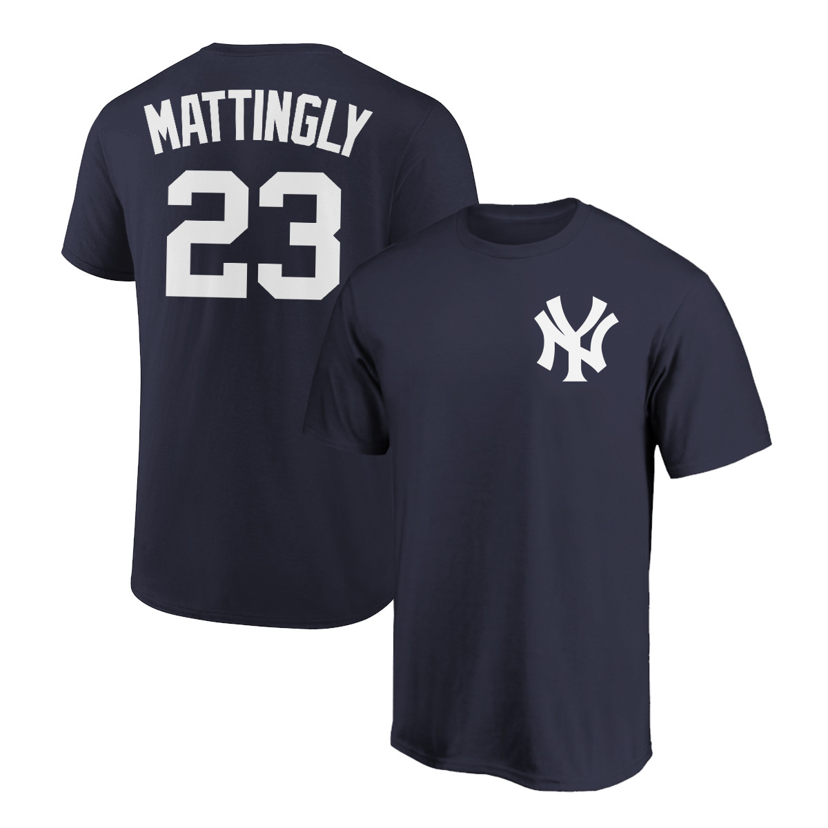 Don Mattingly T-Shirt New York Yankees Player Name and Number Soft Jersey Tee gallery