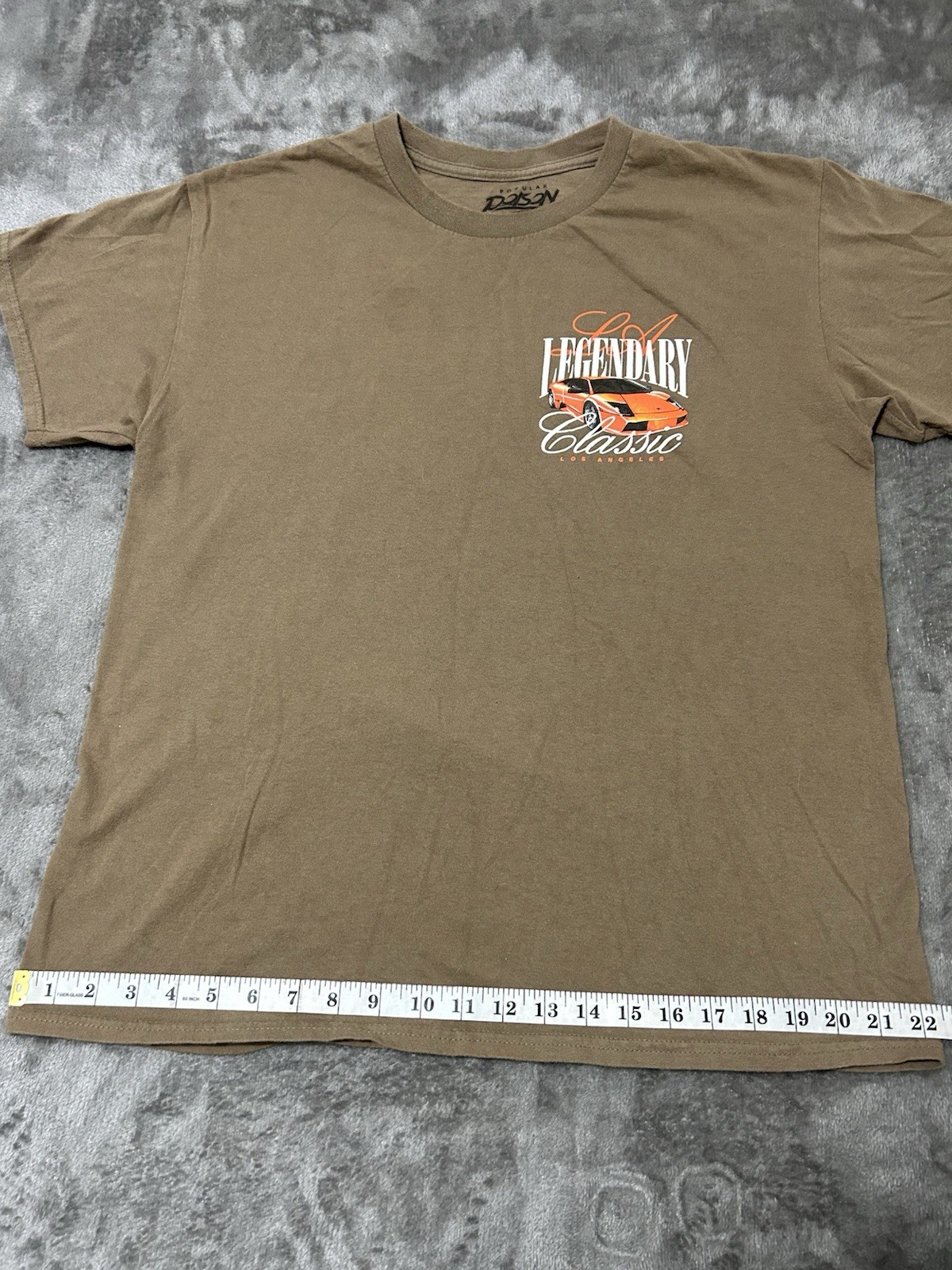 Popular Poison Men's Brown Cars Graphic Print Short Sleeve Crew Neck T-Shirt L gallery
