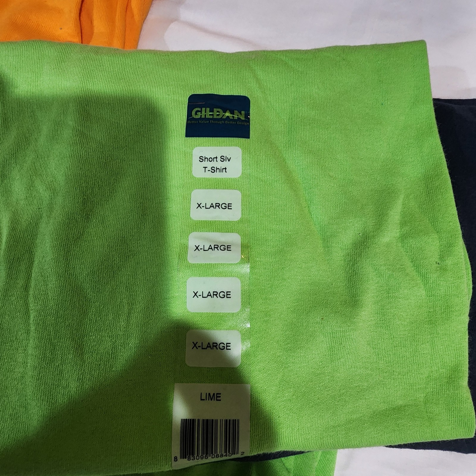 Gildan Men Hvy Cotton Solid Short Sleeves T-Shirt (Lot Of 5) Mix Color Lot (#2) gallery