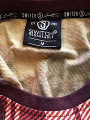 Men’s Switch Remarkable Shirt Plaid Limited Edition Drippin Style Sz M NWOT