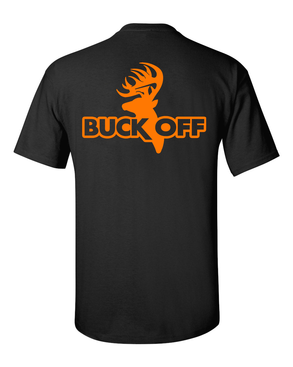 Buck Off Logo T shirt short sleeve bow hunting archery deer hunter skull