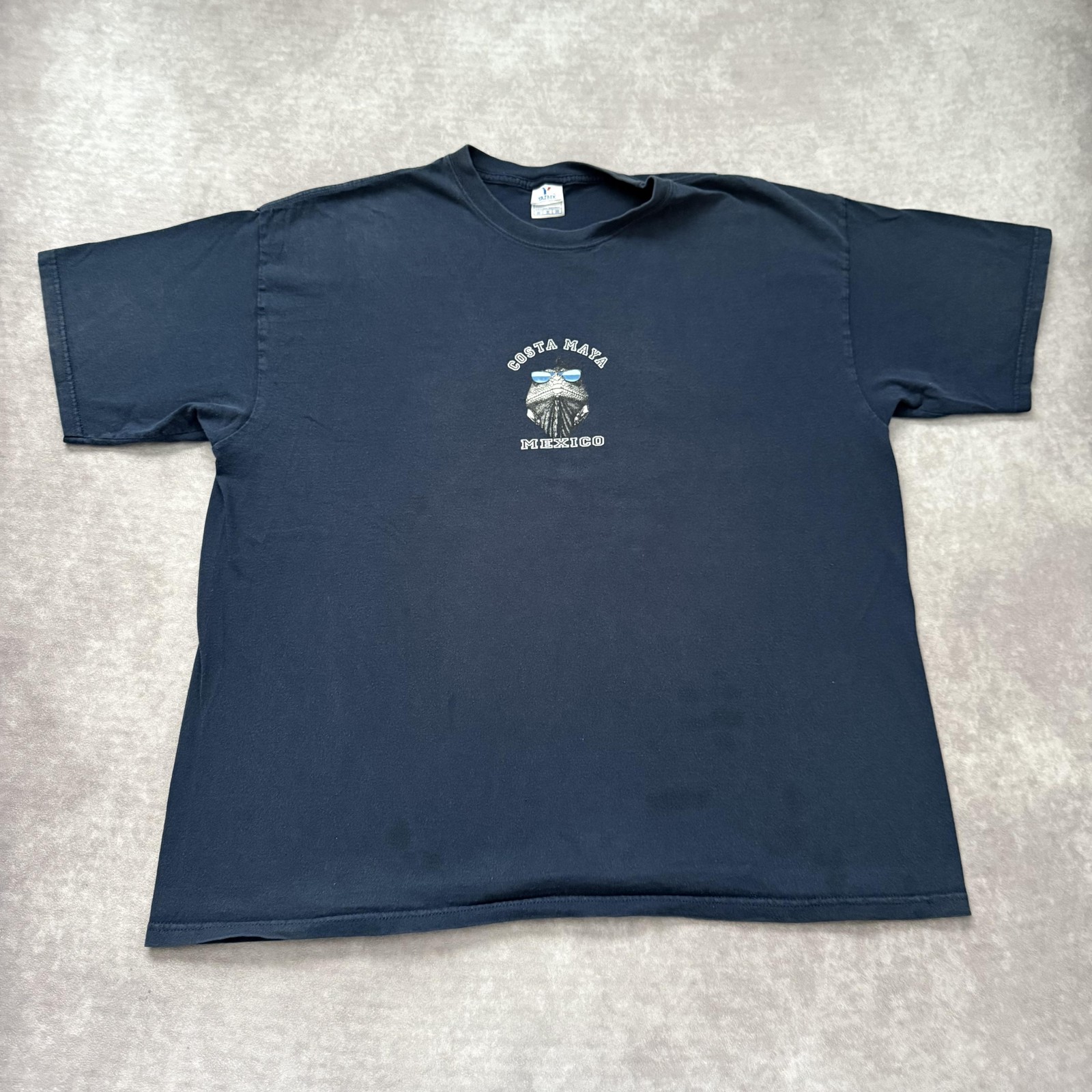 Vintage Costa Maya Mexico Iguana Shirt Mens 2XL Funny Reptile Glasses Surf gallery