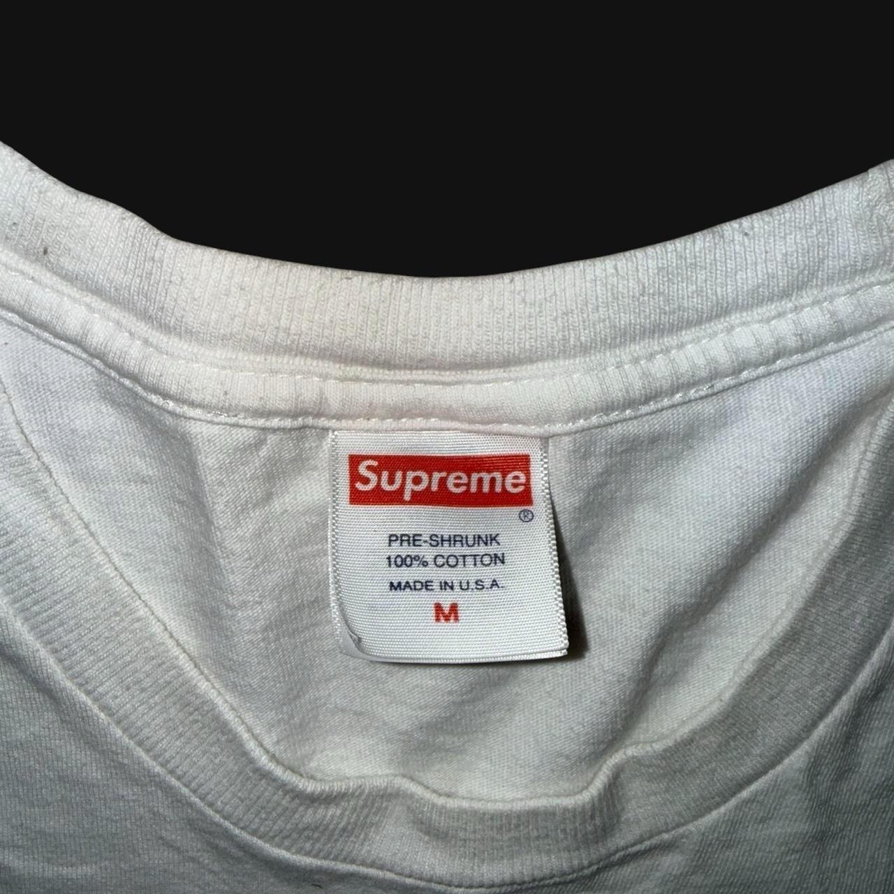 Supreme Men's Short Sleeve T-Shirt Medium, Made In USA, White gallery