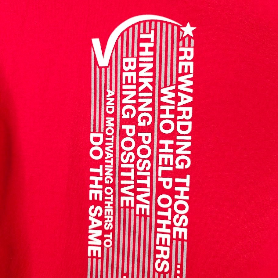 The Positive Side T Shirt Mens Size Medium Red Help Others gallery