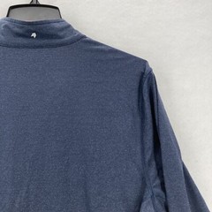 1764 Golf Noah Signature Pullover Quarter Zip Mens M Blue Stretch Performance