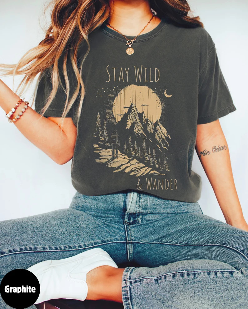 Adventure Comfort Tee Hiking Camping Outdoor Nature