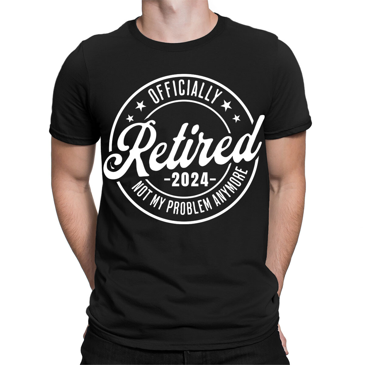 Officially?Retired 2024 Not My Problem Anymore Retirement Mens T-Shirts #TA-06 gallery