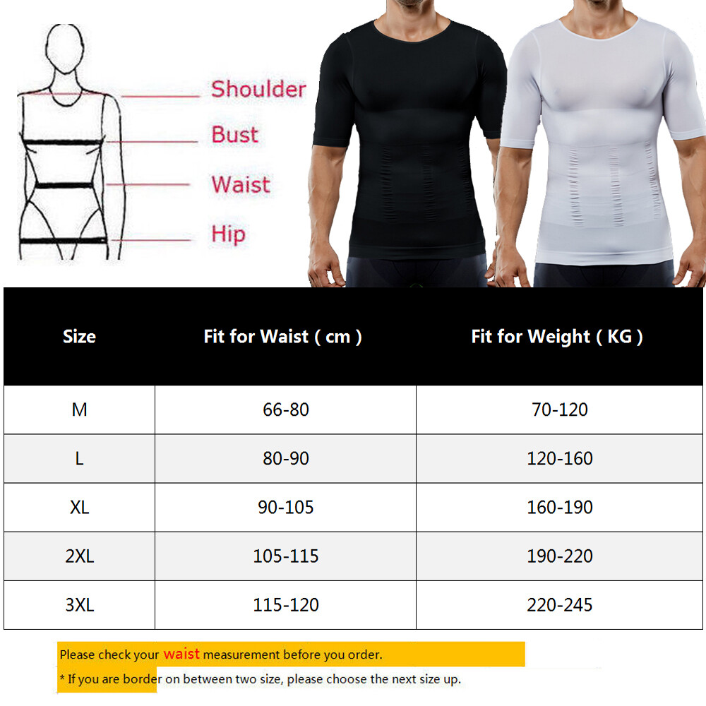 Men's Seamless Slimming Body Shaper Vest Abdomen T-Shirt Compression Sport Top gallery